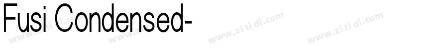 Fusi Condensed字体转换